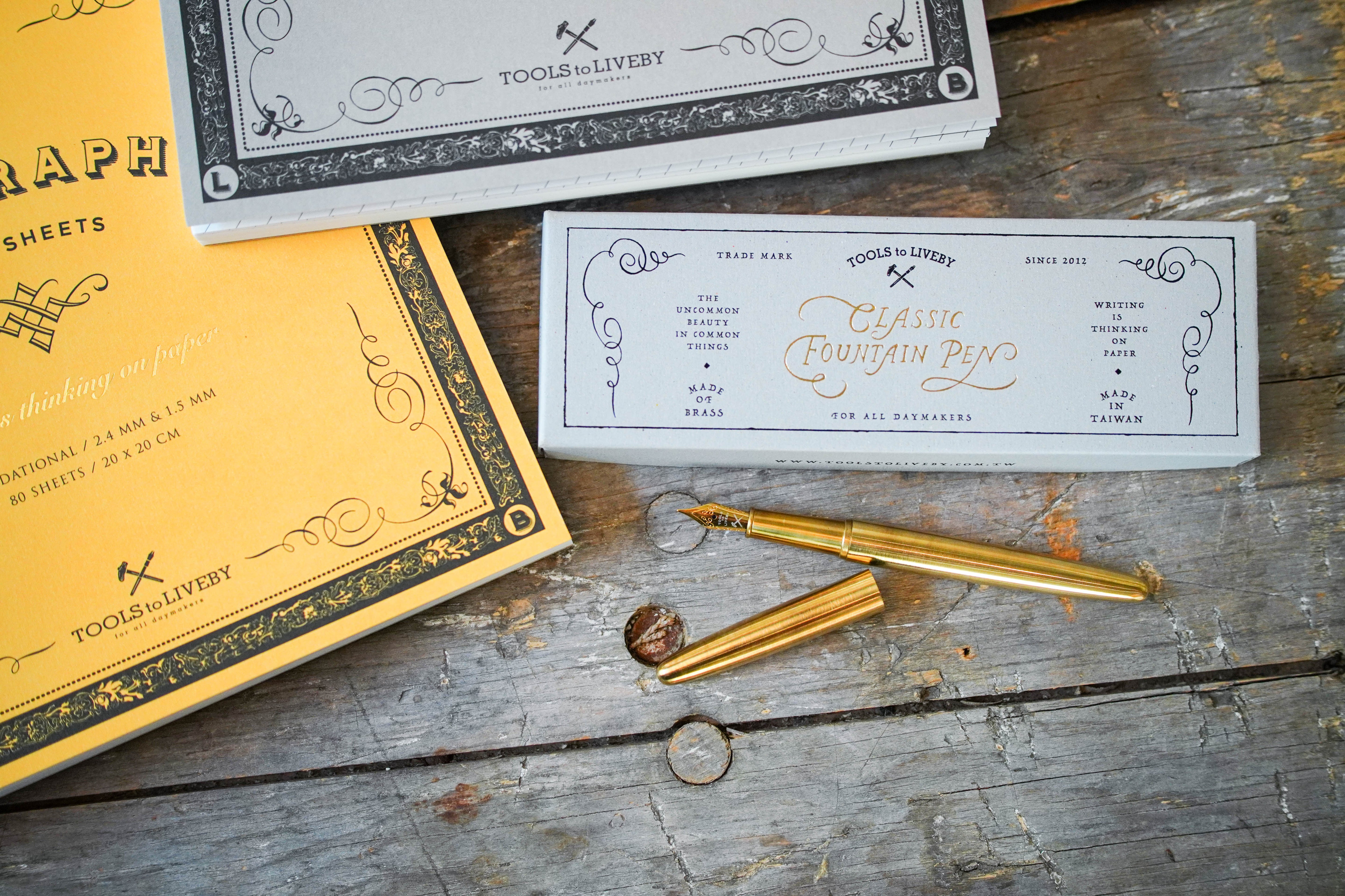 Fountain Pen - Brass (F Nib)