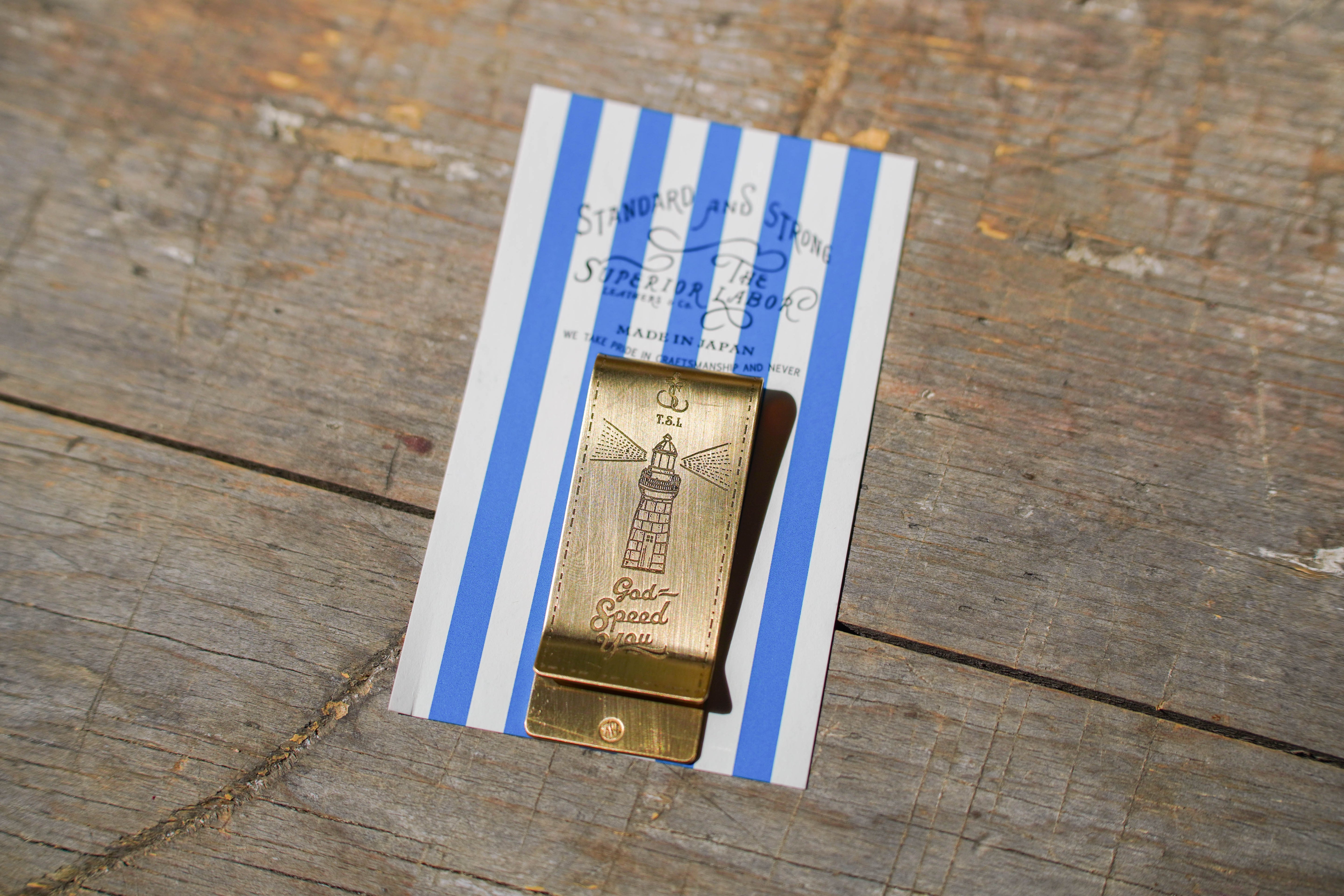 Brass Money Clip - Lighthouse