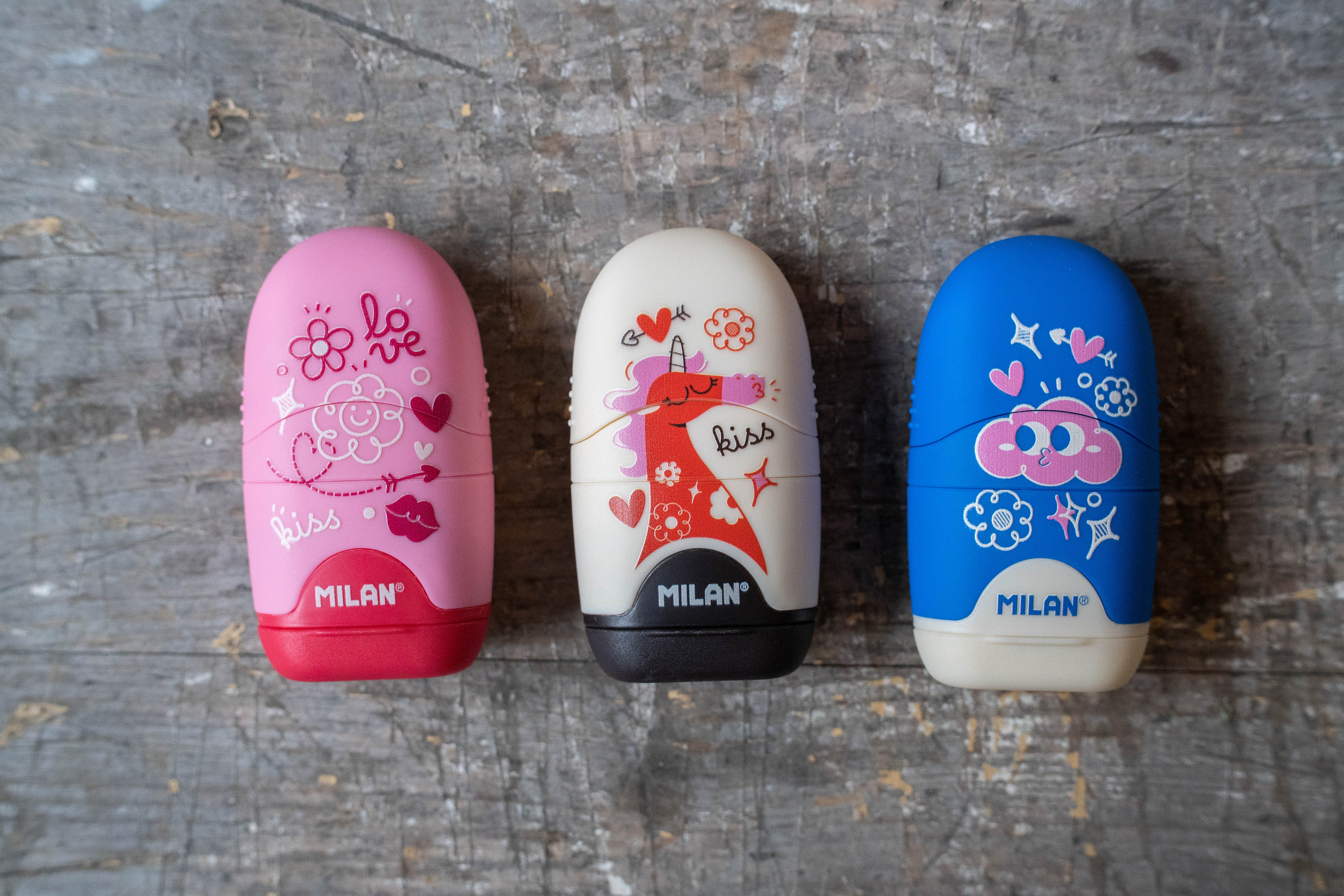 MILAN CAPSULE Eraser & Sharpener – Flowicorn Series