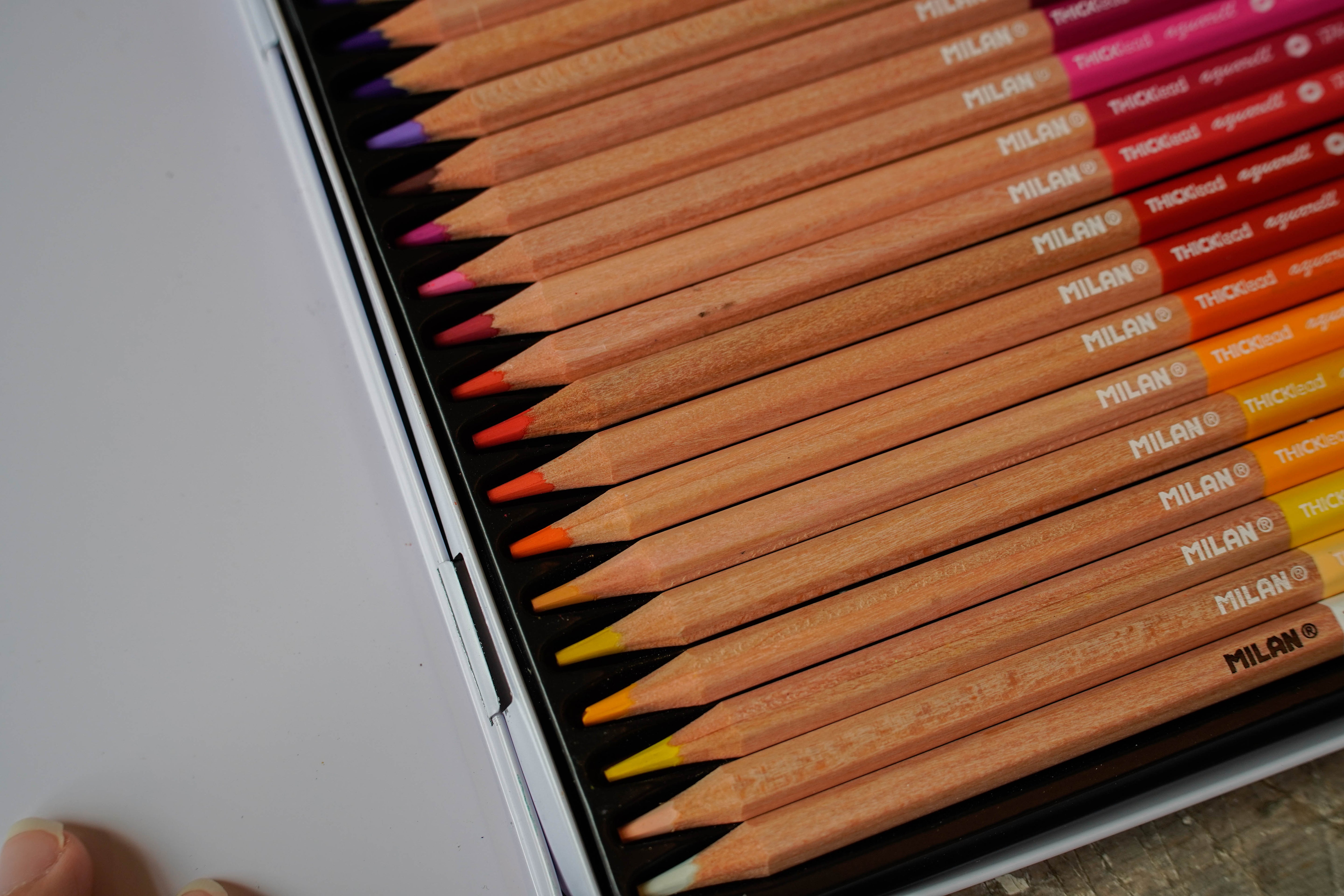 MILAN 36 Watercolour Pencils Metal Box Set