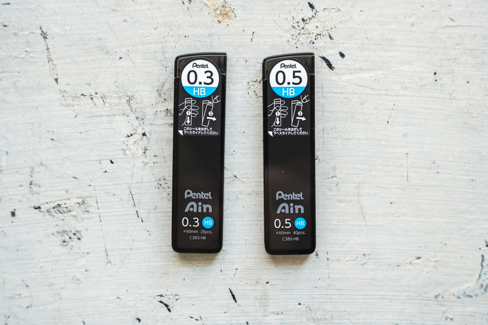 Pentel Mechanical Pencil Leads - 0.5mm and 0.3mm HB