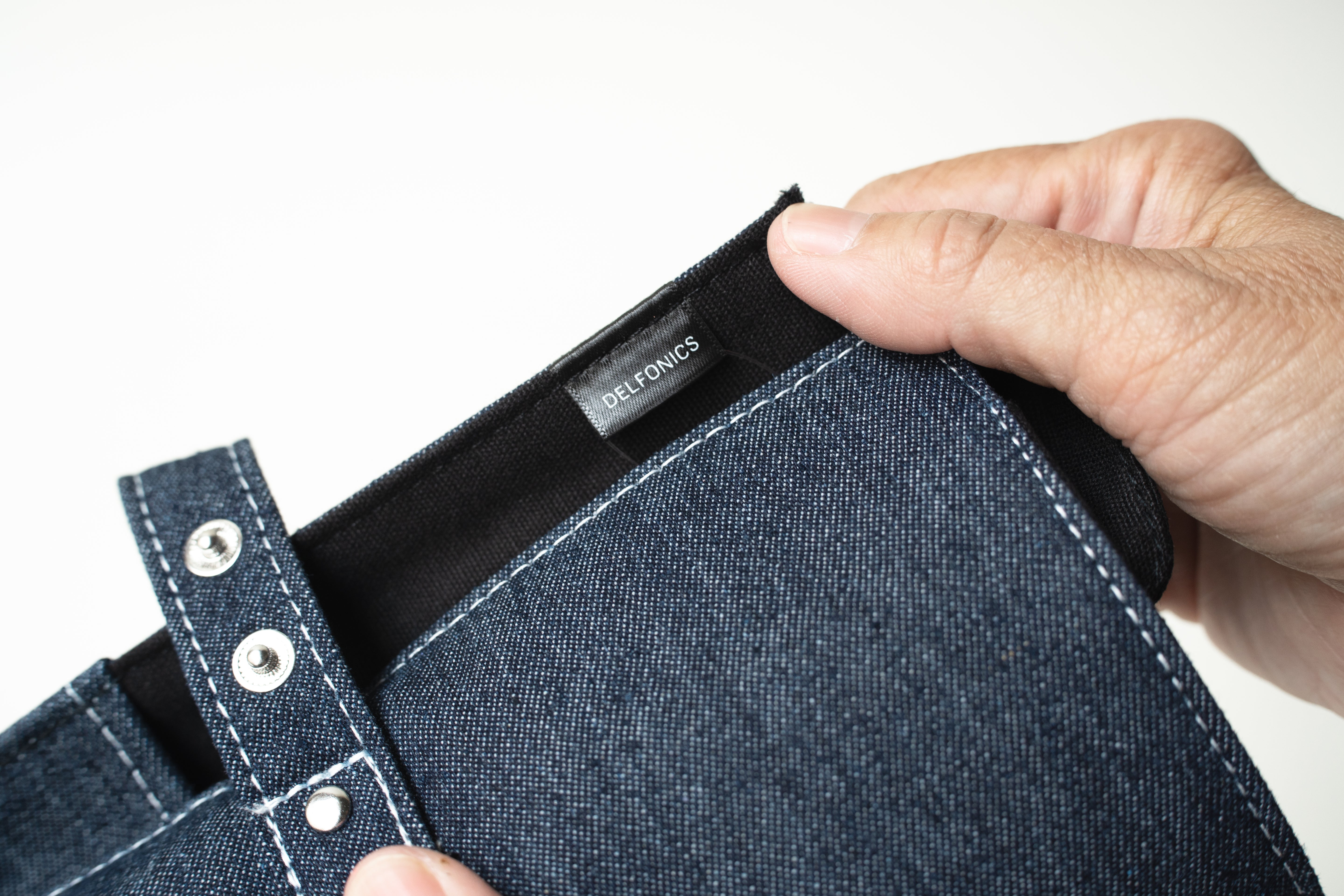 Delfonics Roll Pen Case - Denim Dark Blue