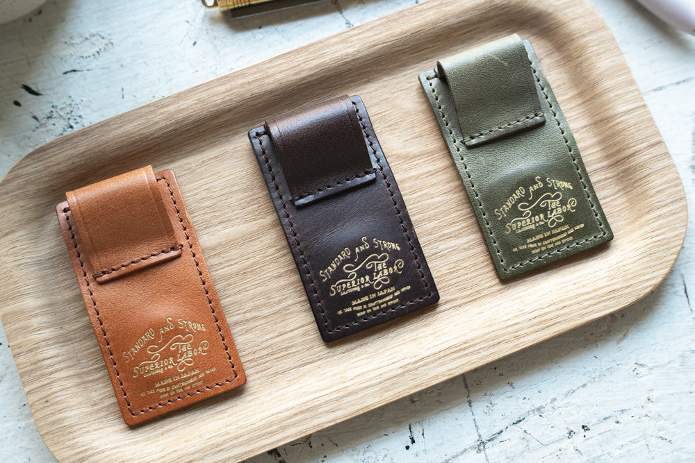 Magnetic Pen Clip / Pull-up leather