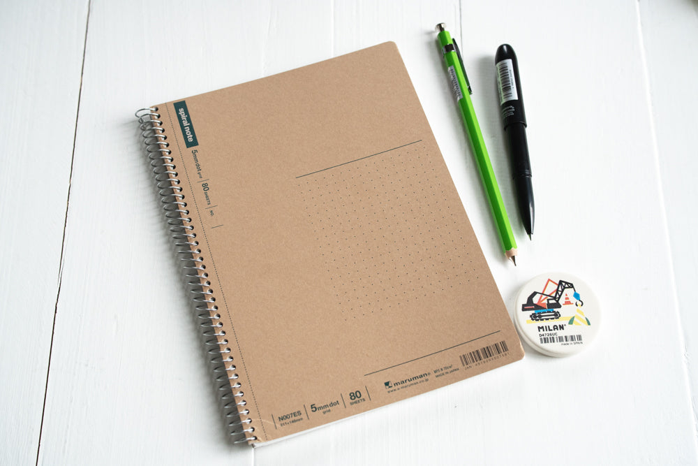 Maruman Spiral Kraft A5 Notebook