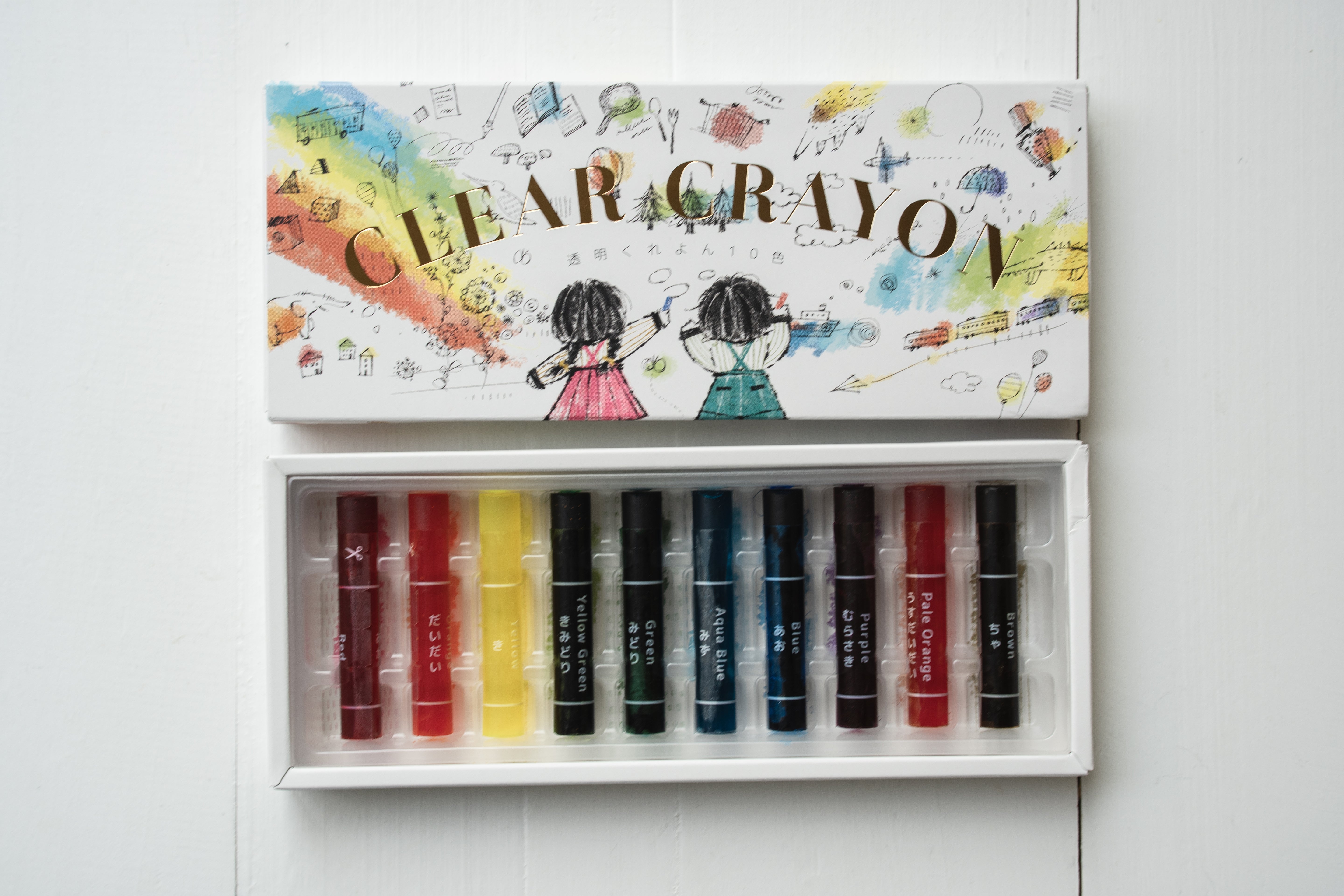 Kokuyo Transparent Crayons (10 Colors)