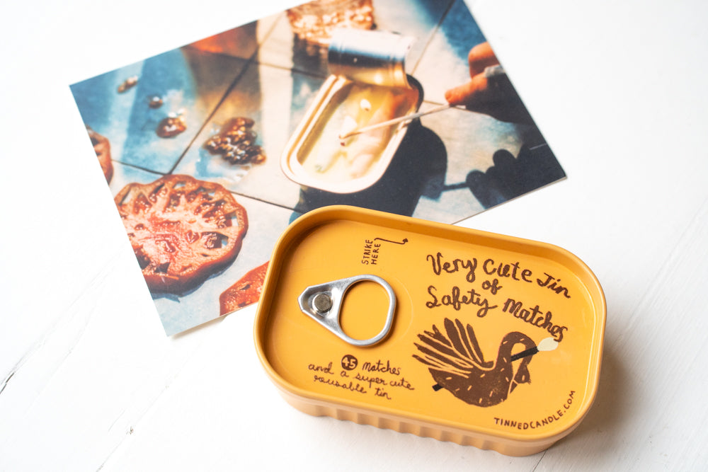 Tinned Fish Match Tin – Orange