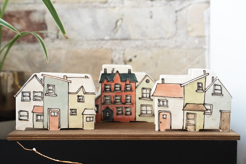 Ceramic Planter - Houses Row Series