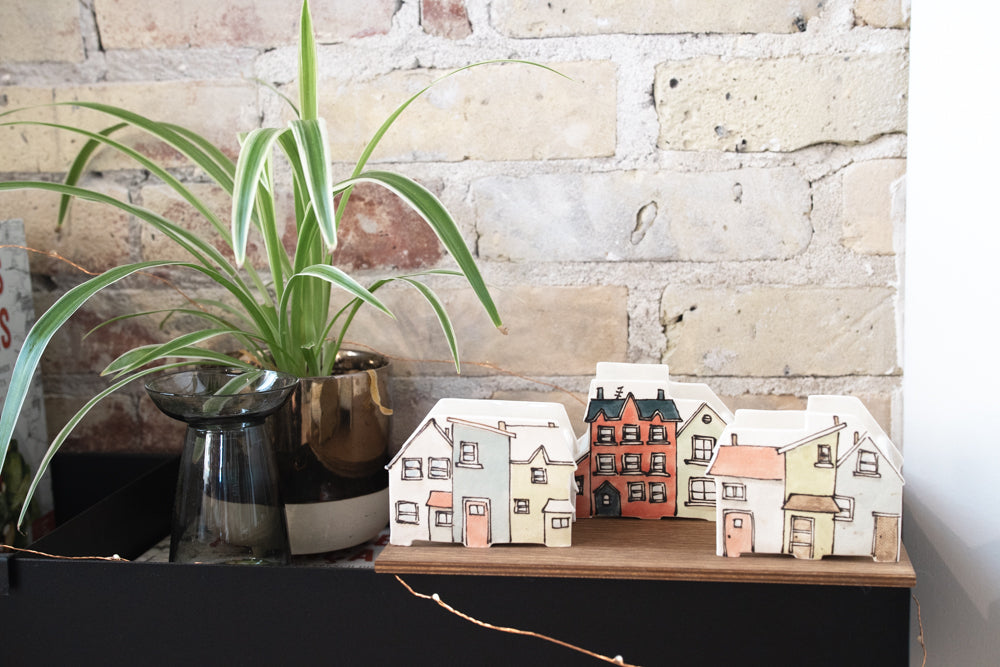 Ceramic Planter - Houses Row Series