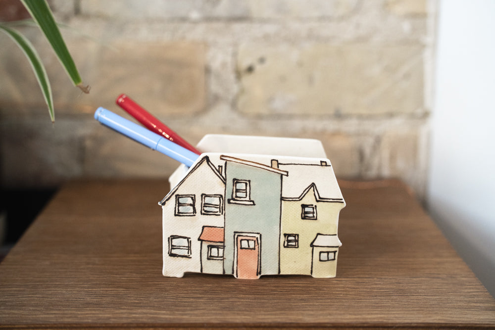 Ceramic Planter - Houses Row Series
