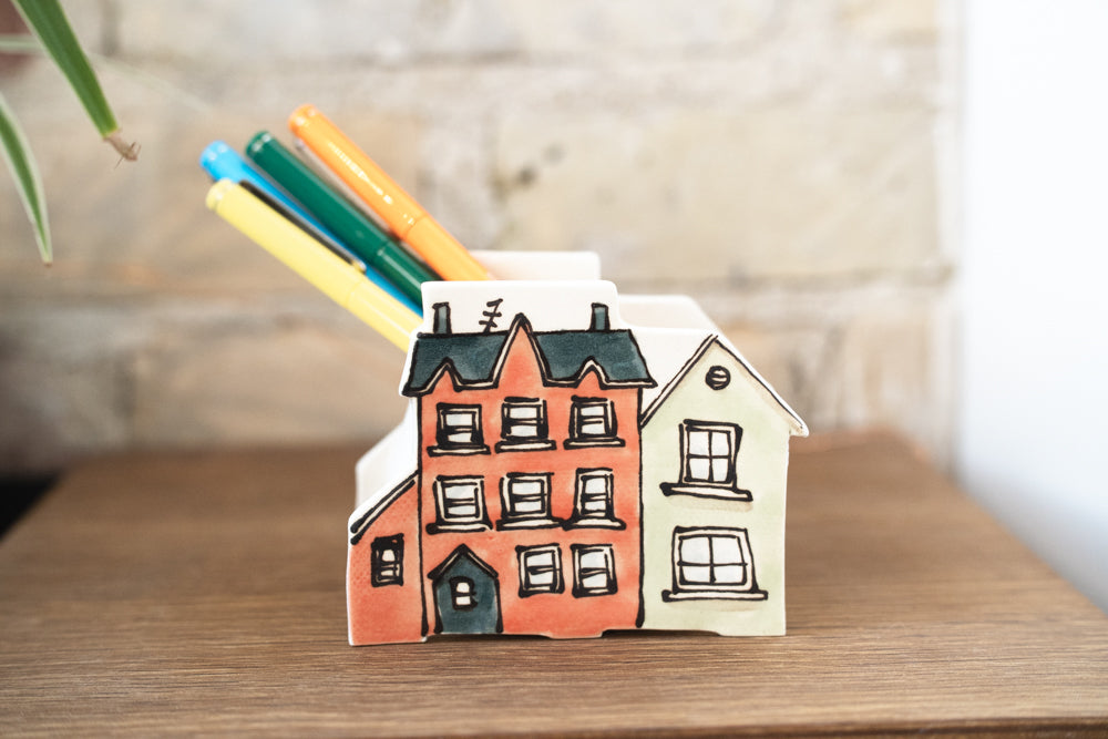 Ceramic Planter - Houses Row Series