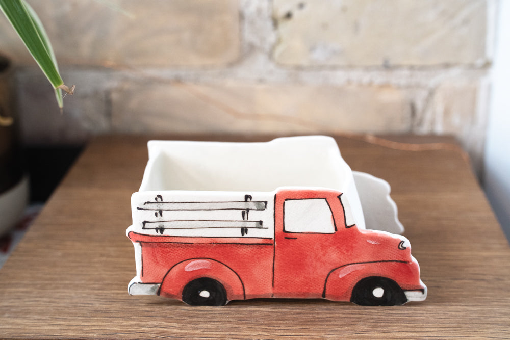 Ceramic Small Planter - Red pickup