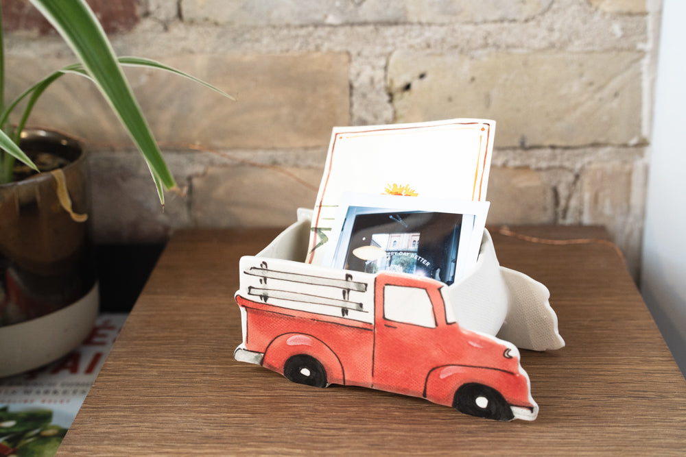 Ceramic Small Planter - Red pickup