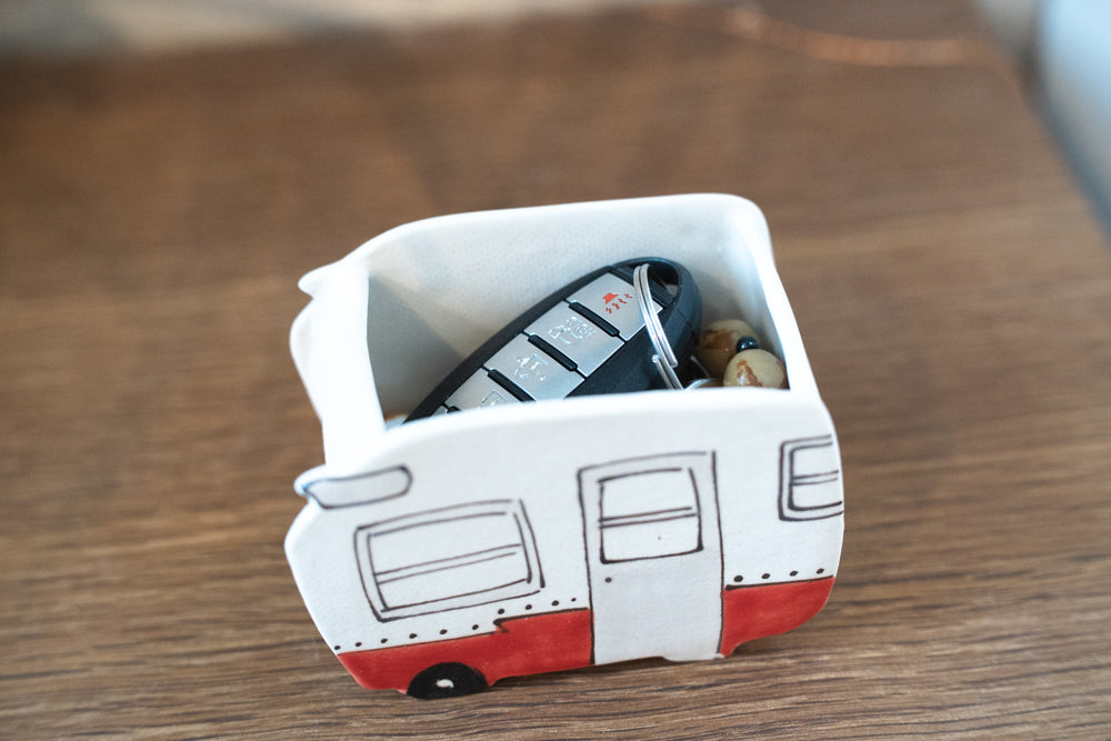 Ceramic Small Planter - Camper