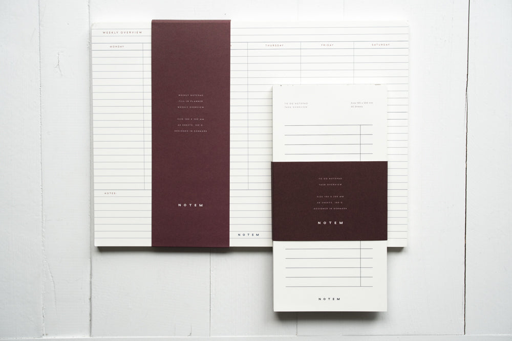 MILO Undated Weekly Planner Notepad