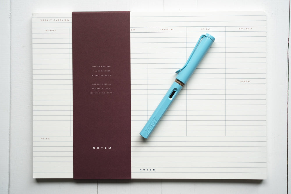 MILO Undated Weekly Planner Notepad