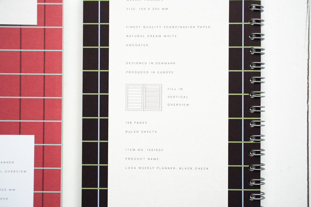 LUCA Undated Weekly Planner