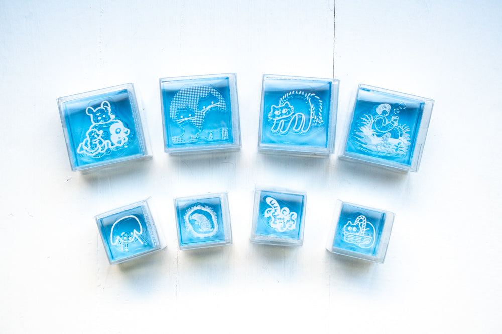 KORI JIRUSHI Stamps (Blue tinted)