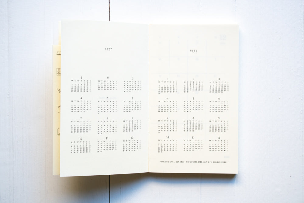 2027 MD Notebook Diary - B6 Slim