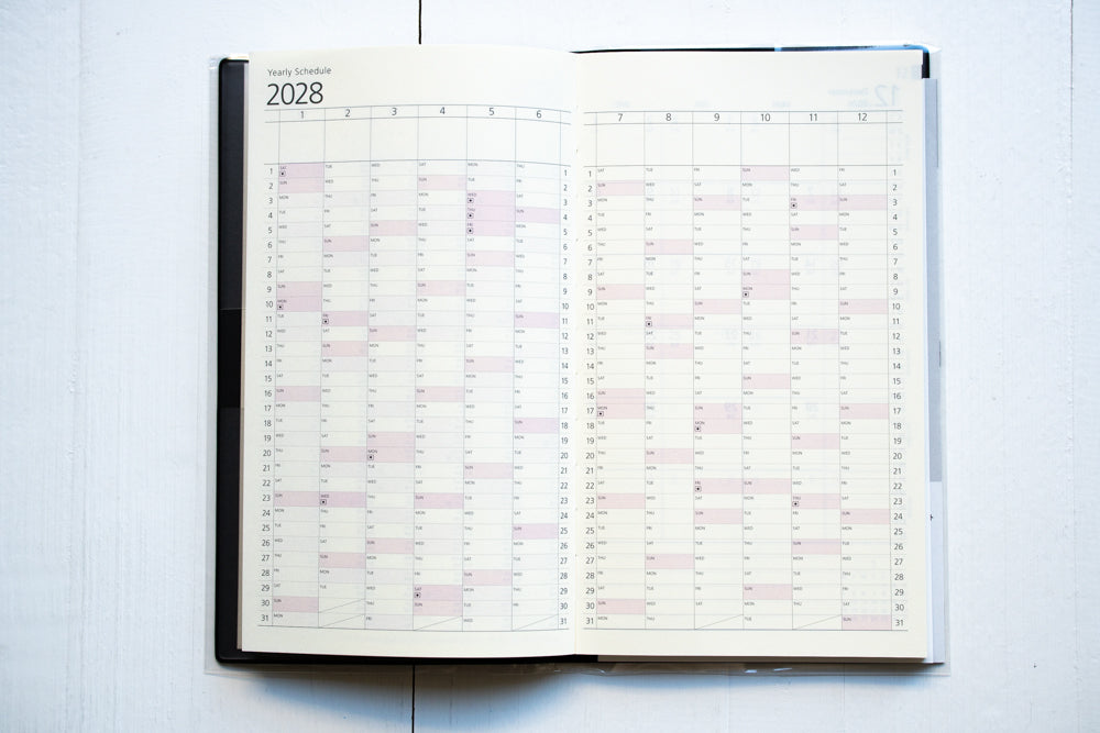 2027 Professional Diary PRD Slim - Monthly Block