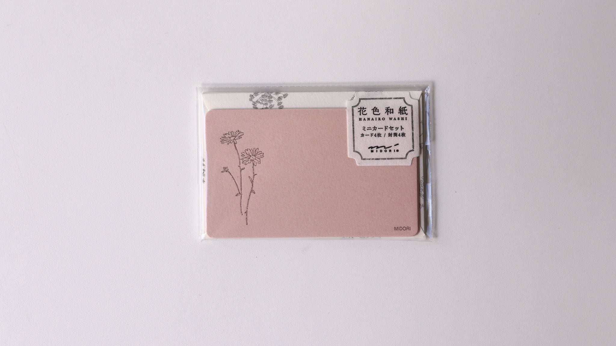 Midori Card Set - Floral Color Washi Paper