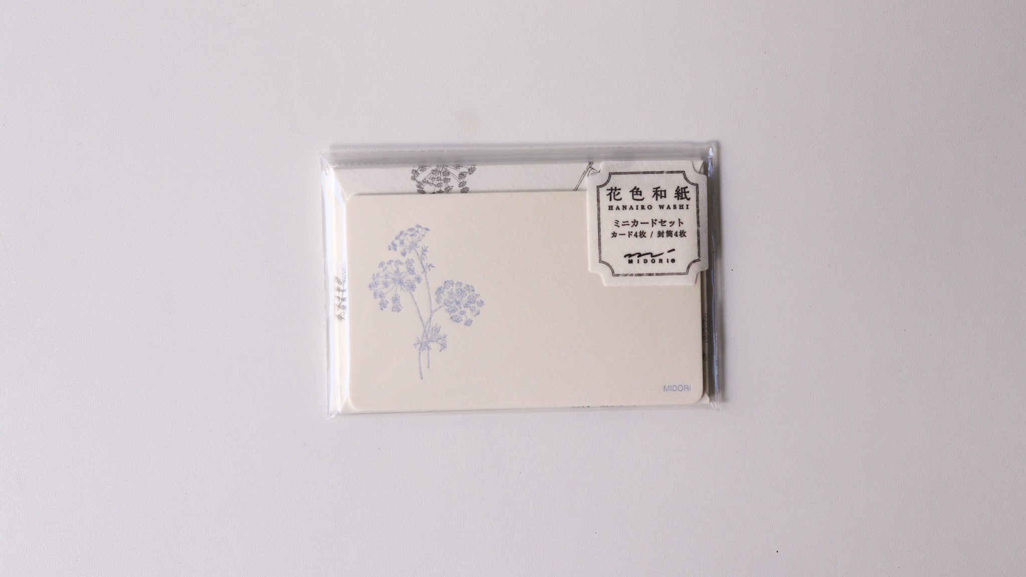 Midori Card Set - Floral Color Washi Paper
