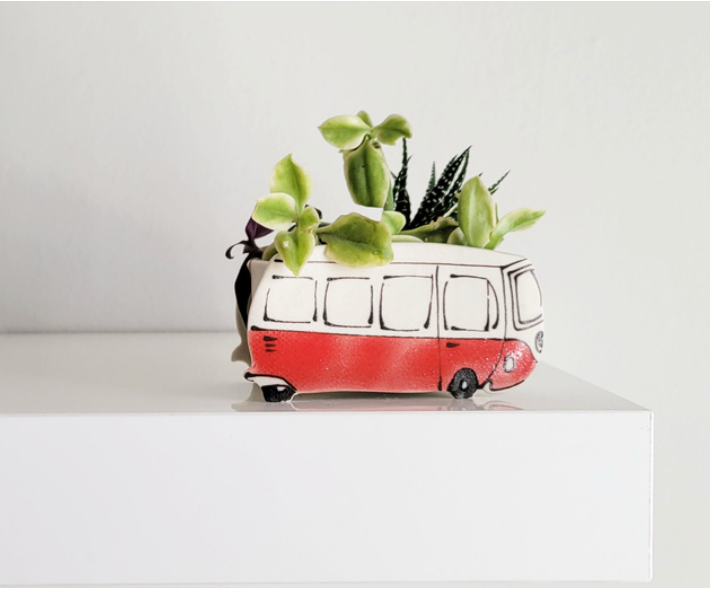 Ceramic Small Planter - Van