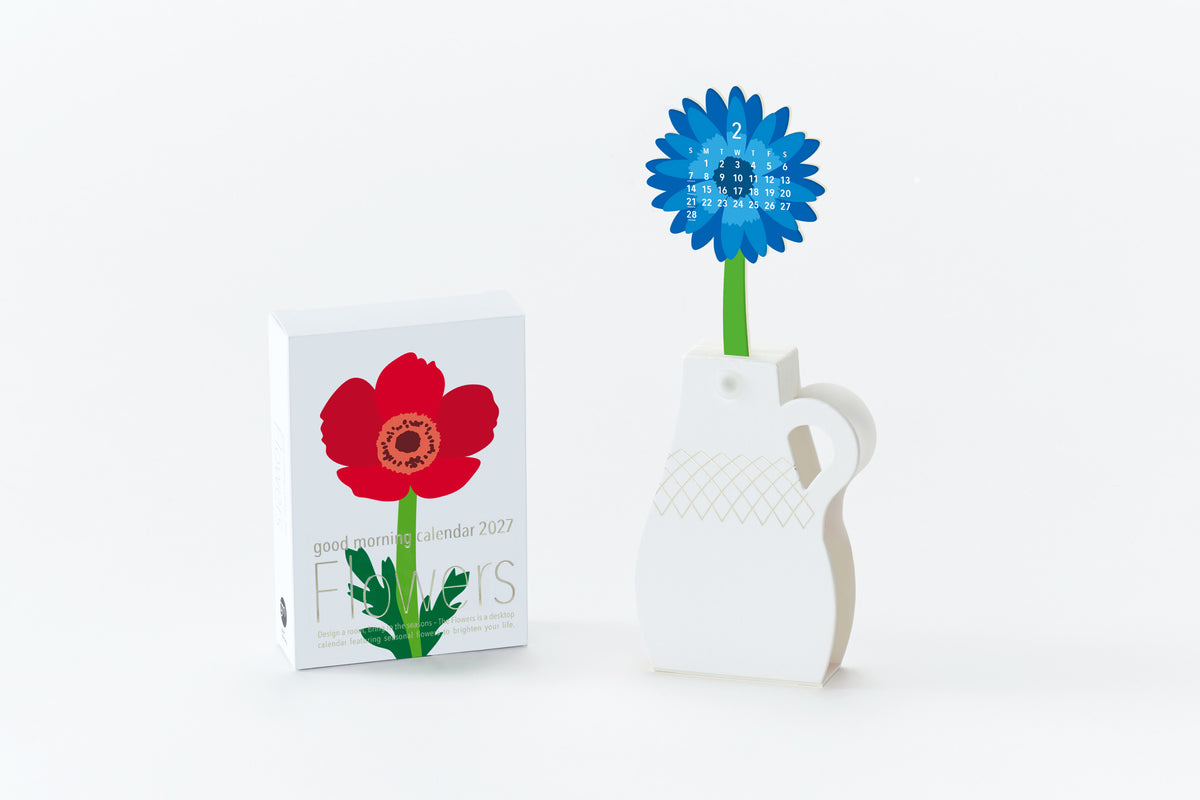 Good morning calendar 2027 - Flowers
