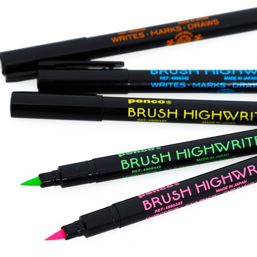 'Brush Writer' Highlighter Set