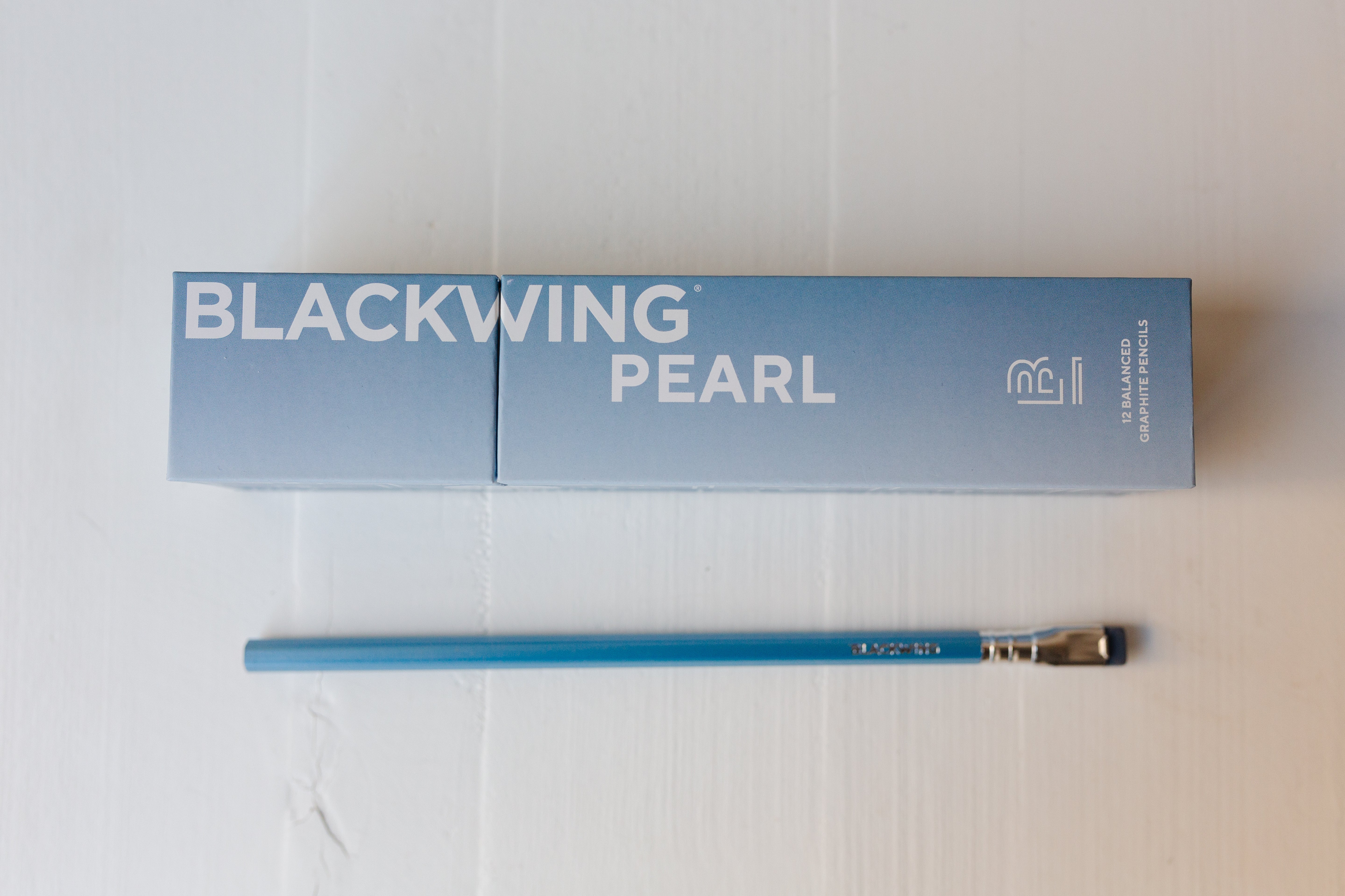SET OF 12 Pencils - Blue Pearl
