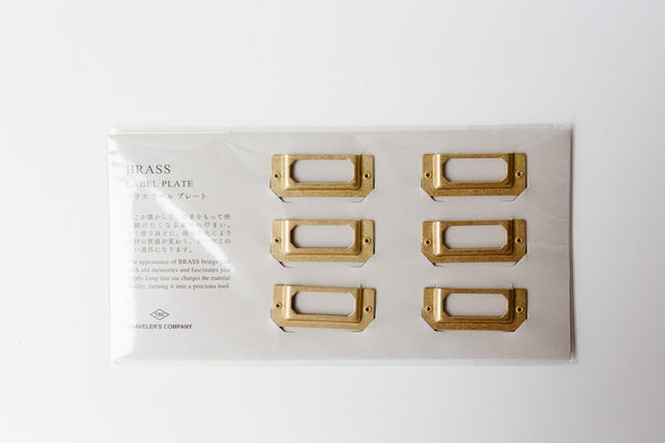 Label Plate - Brass