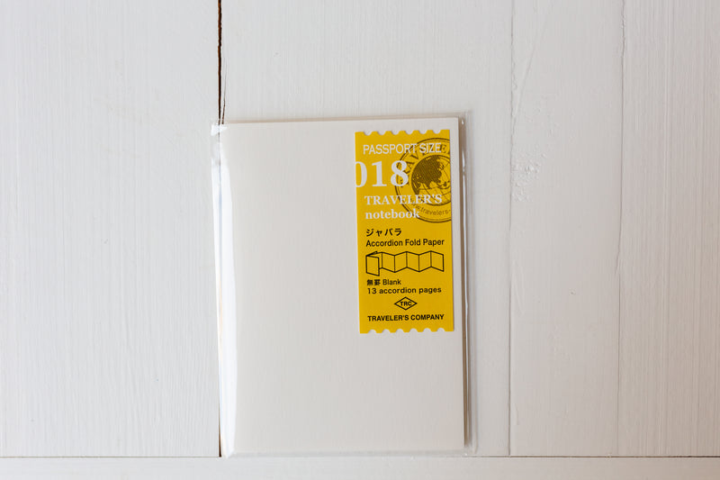 018 Accordion Fold Paper - Passport Size Refill