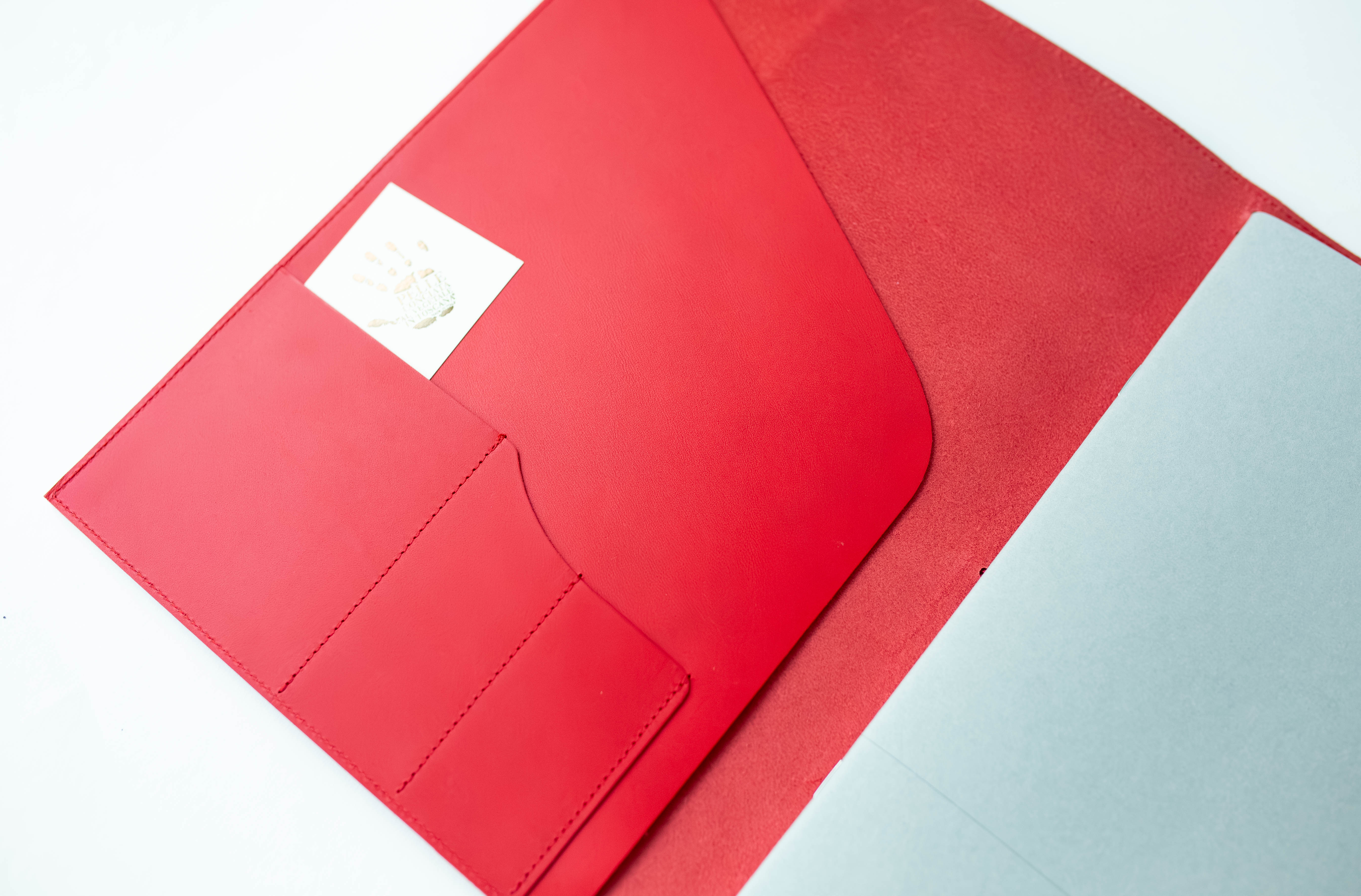 Le Portfolio | Leather Portfolio (Red) - A4