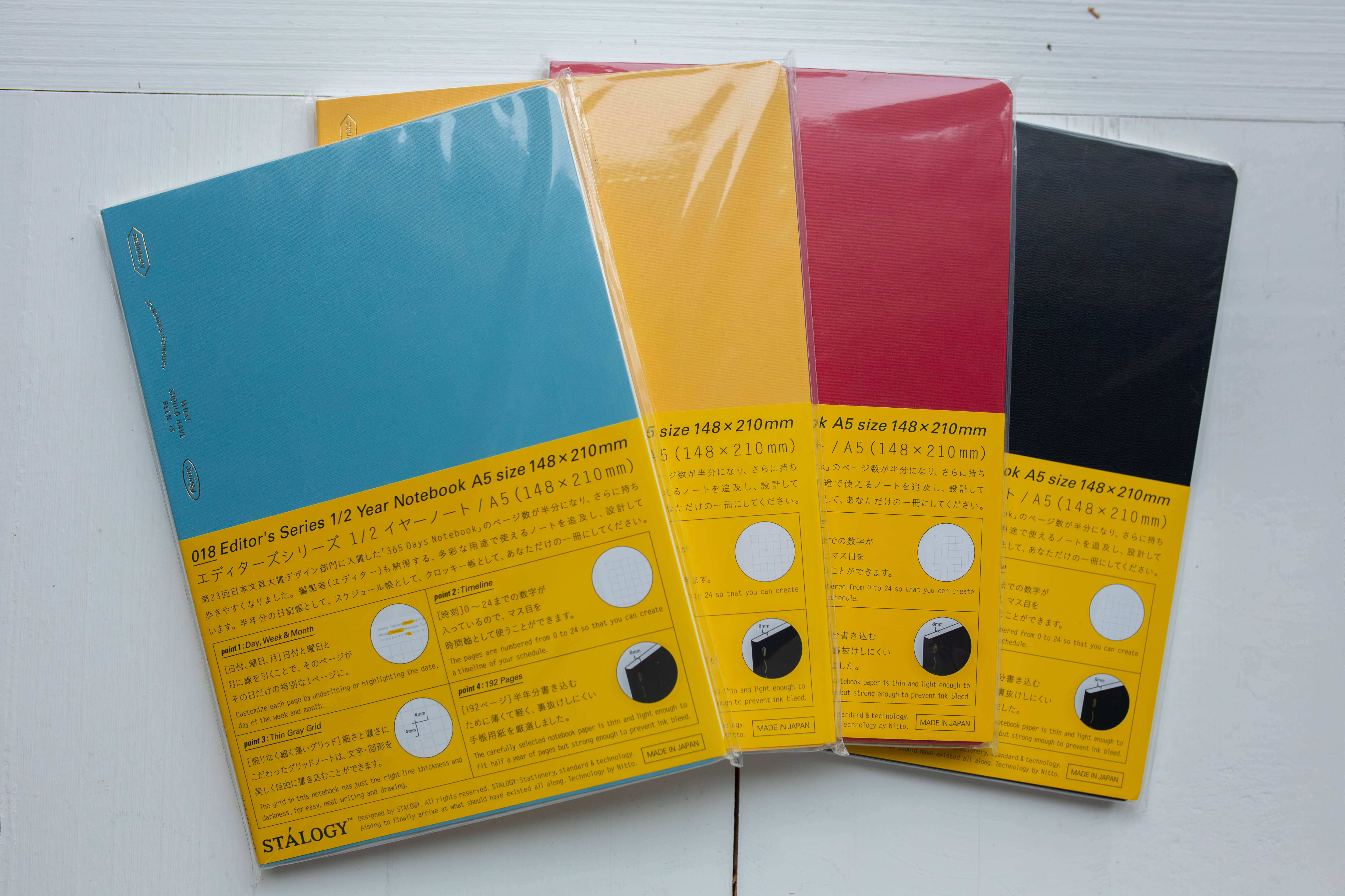 Stalogy 018 Editor's Series 1/2 Year Notebook A5 - Grid