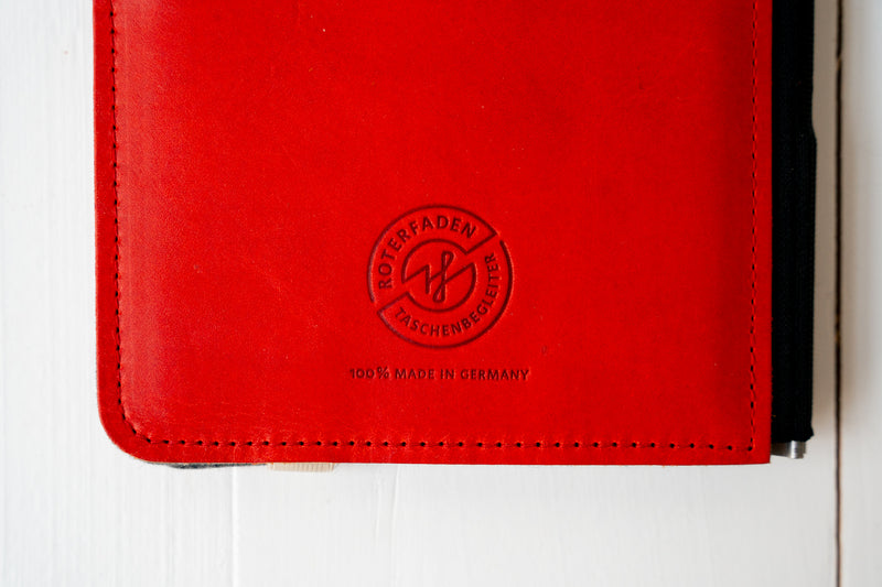 Taschenbegleiter LTD 007 - A5 Medium (Red/Dark Grey/Beige)