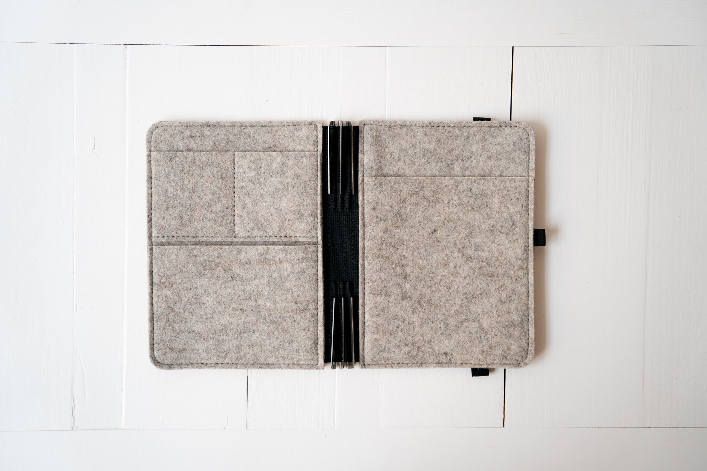 Taschenbegleiter BS 20 - A5 Medium (Dark Brown/Light Grey/Black)