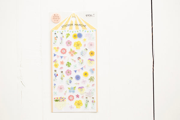 Midori Sticker Marché - Pressed Flower