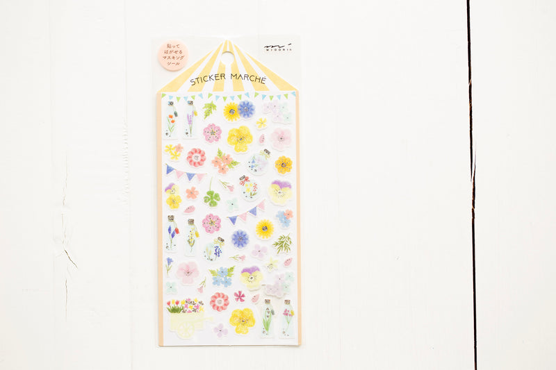Midori Sticker Marché - Pressed Flower