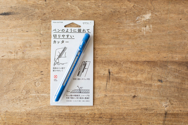 Midori Pen Cutter Blue
