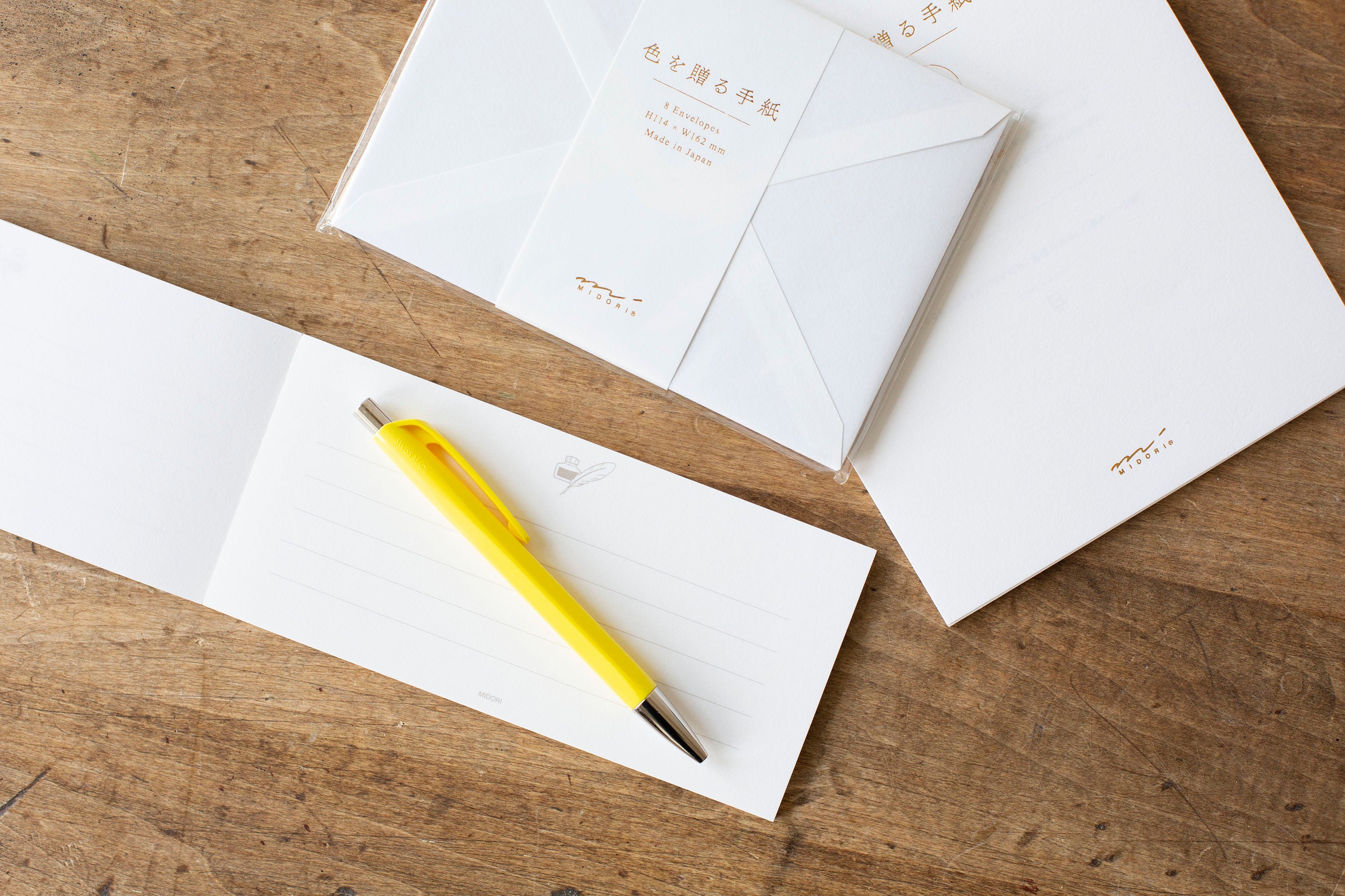 Midori Message Letter Pad White