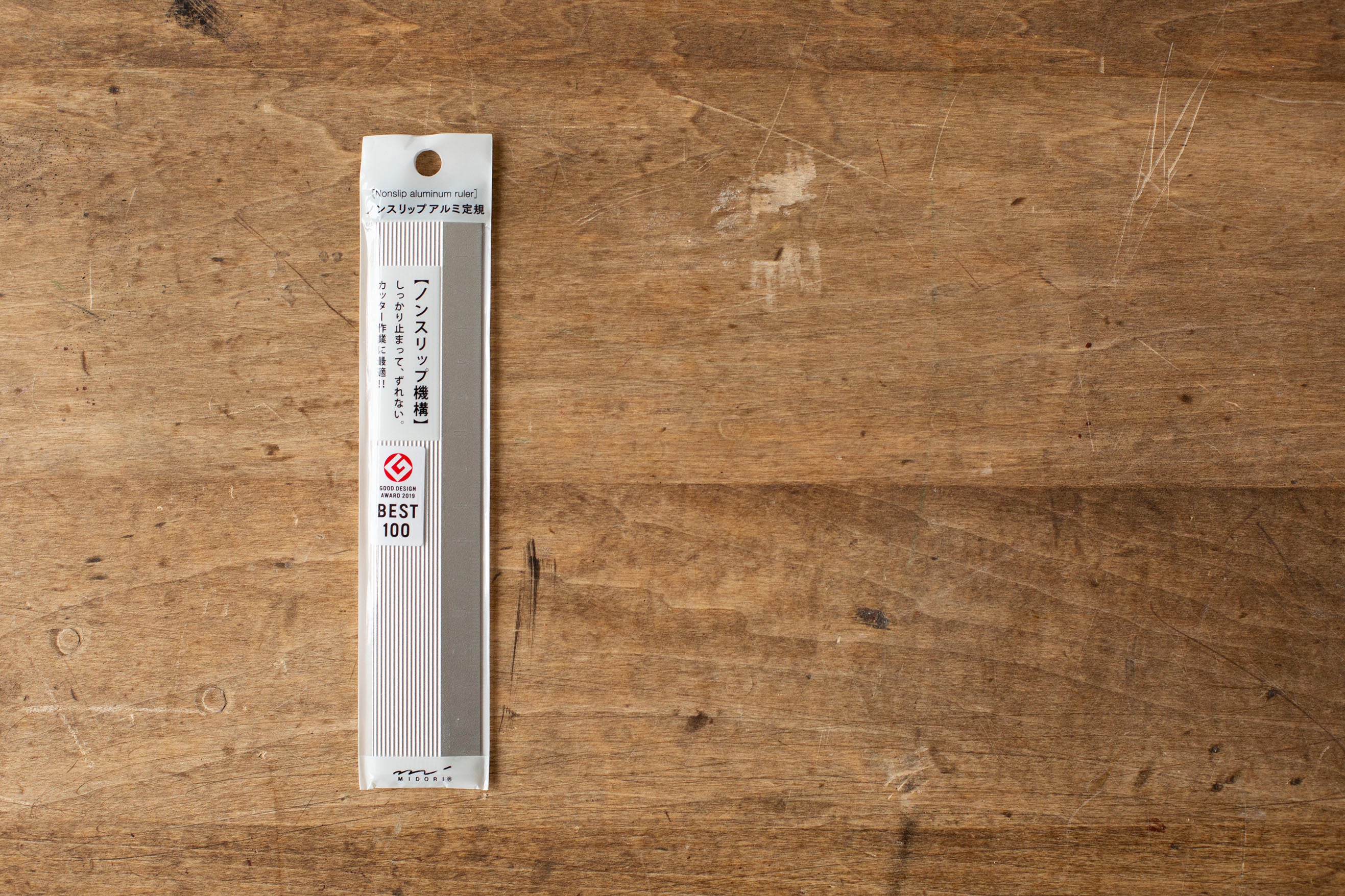 Aluminum Non-Slip Ruler Silver - 15 cm