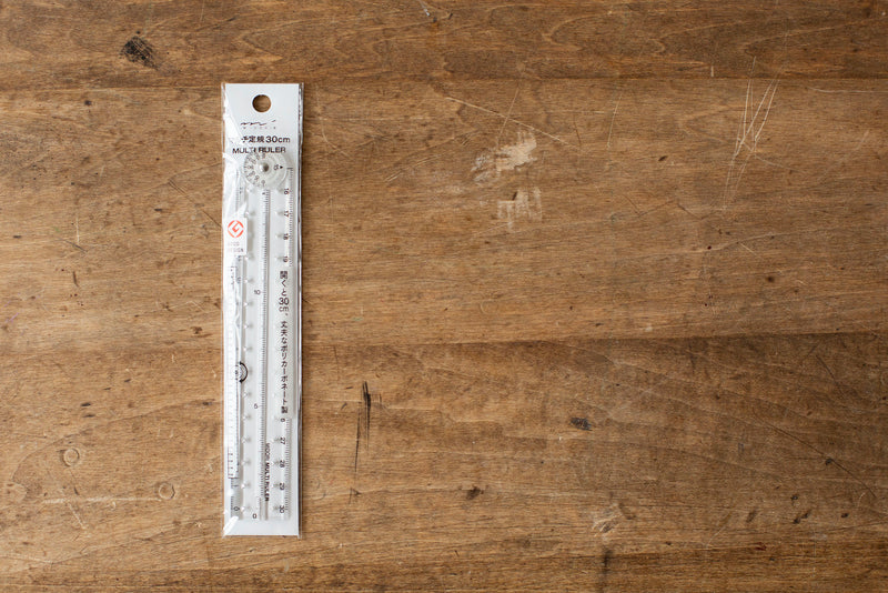 Polycarbonate Multi Ruler Clear - 30 cm