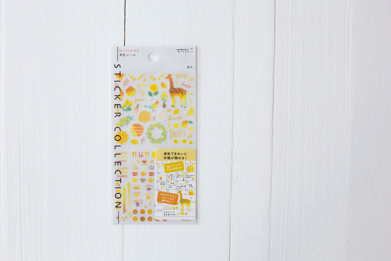 Transparent Schedule Stickers Colour Yellow