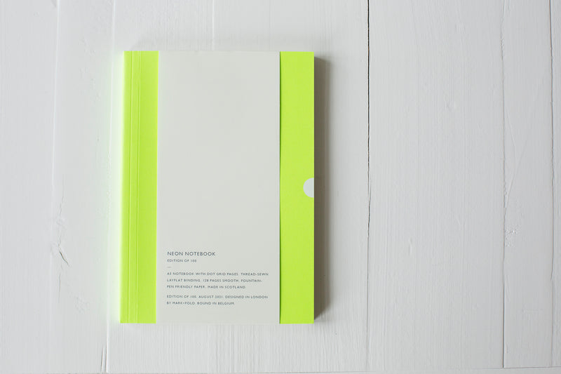 Mark + Fold Neon Notebook - Dot Grid