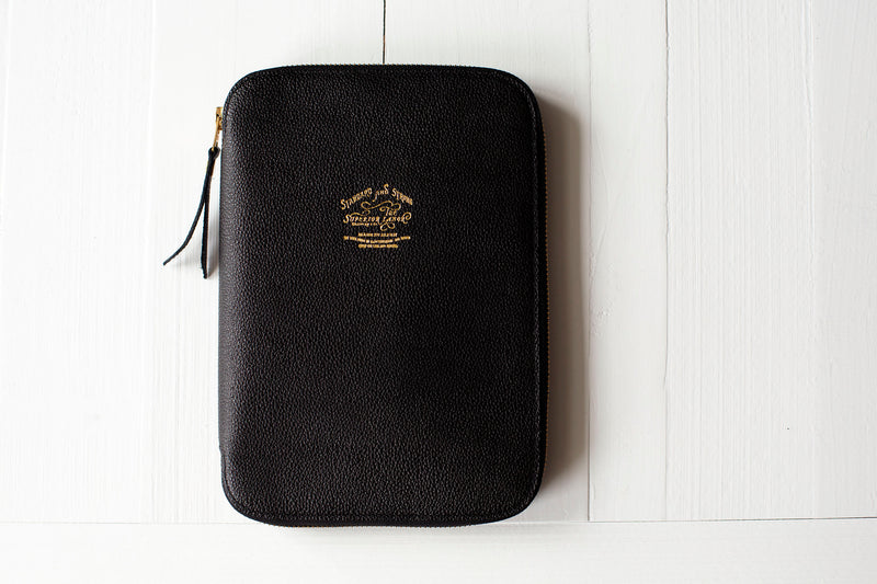 Kurozan Leather Zip Organizer Black