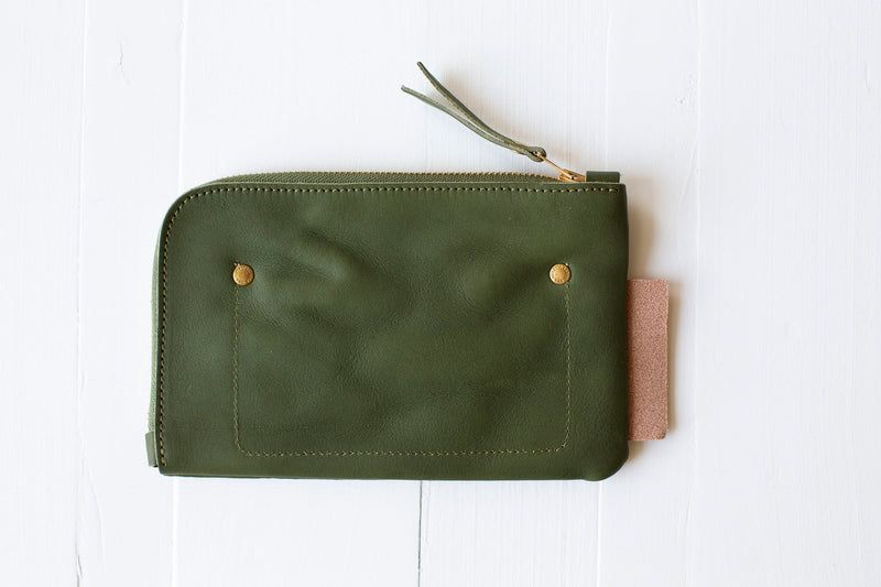 The Superior Labor Utility Leather Pouch 2022 New Year Collection - Green
