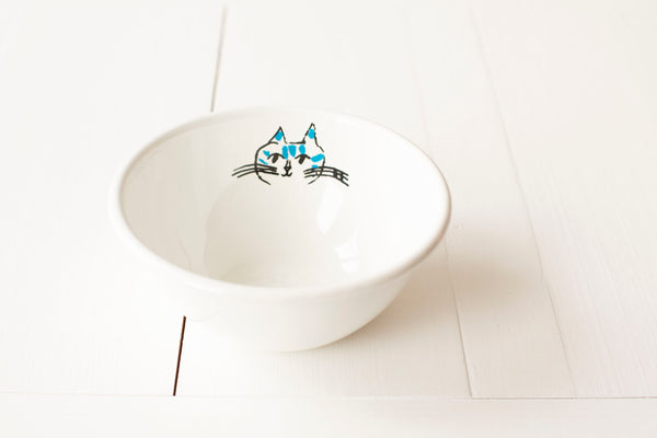 Toranekobonbon Enameled Bowl - Cat