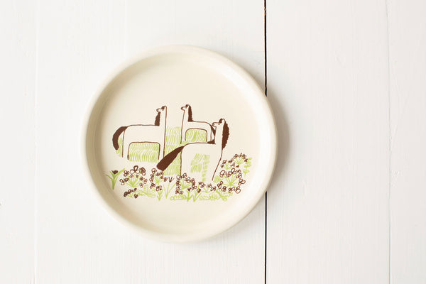 Toranekobonbon Enameled Bread Dish - Horse