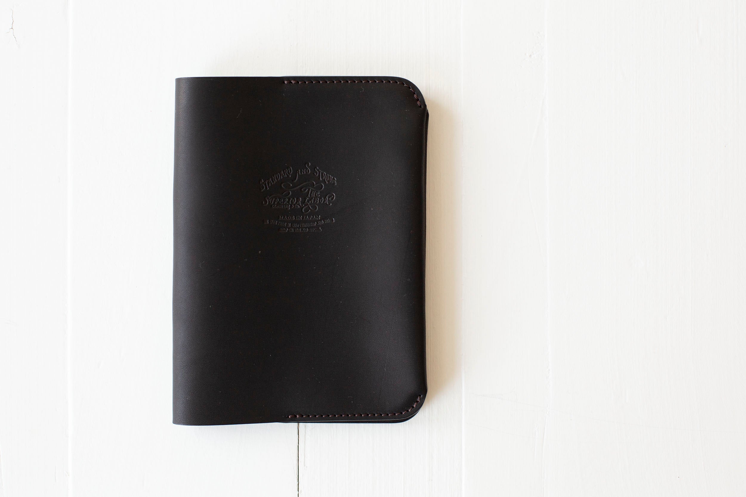 B6 Leather Notebook Cover - Black