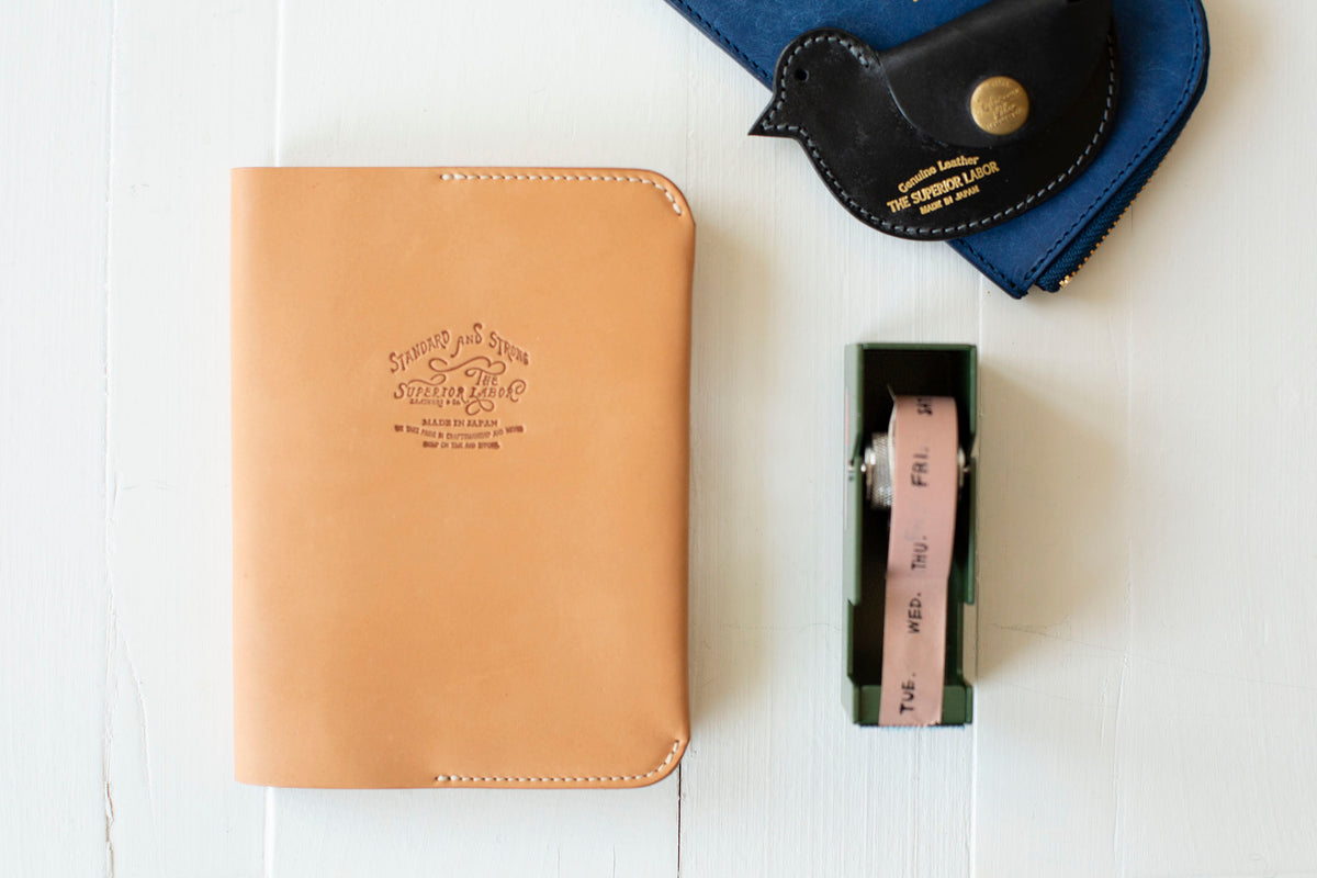 A6 Leather Notebook Cover - Natural