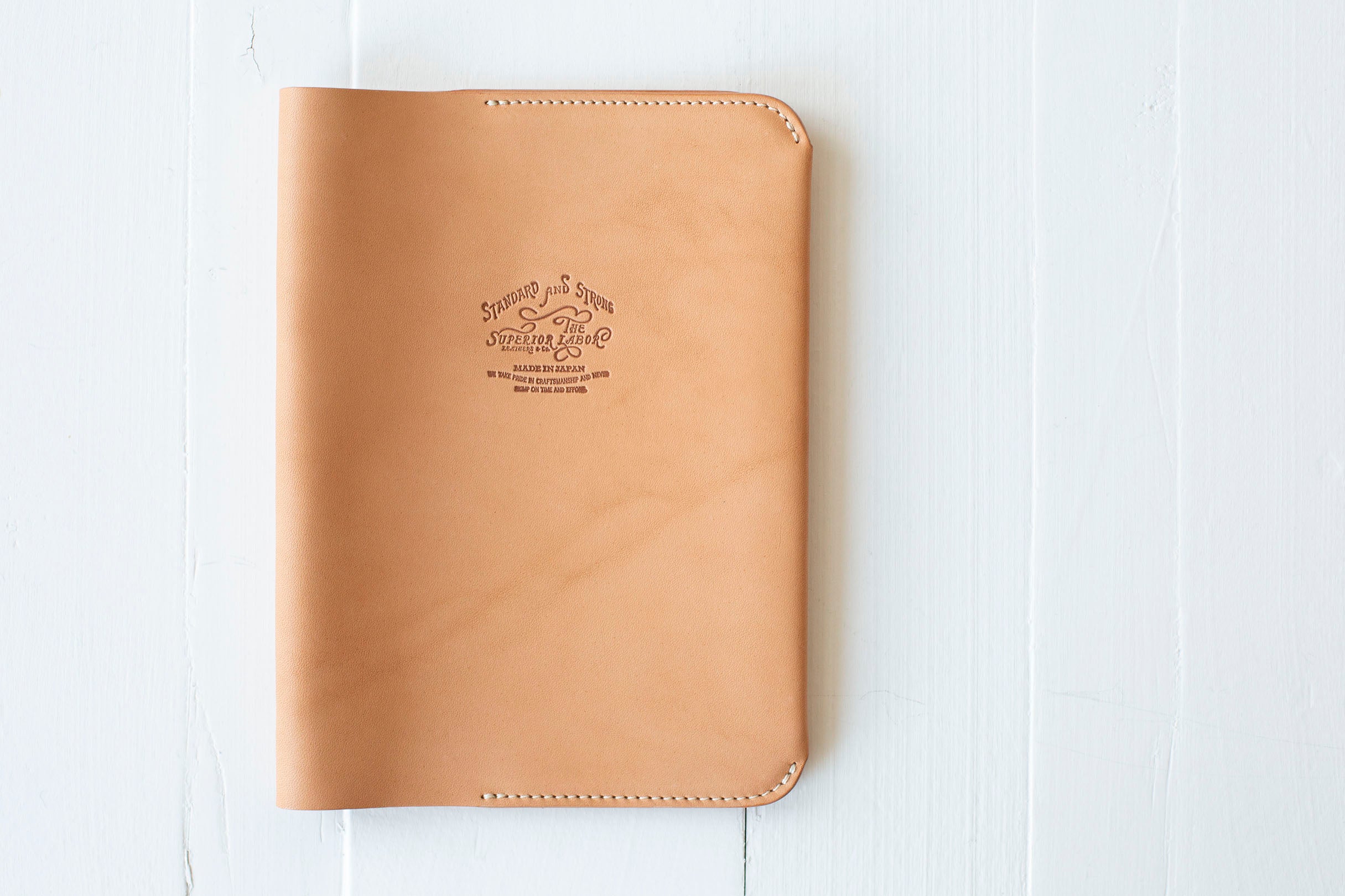 B6 Leather Notebook Cover - Natural